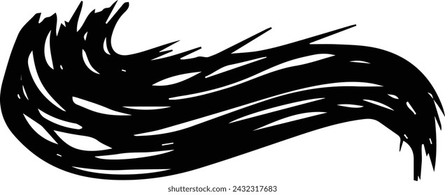 Brush stroke line element, grunge charcoal hand drawn hatches scribble marker art brushes line, 
chalk texture doodle drawing design illustration 
