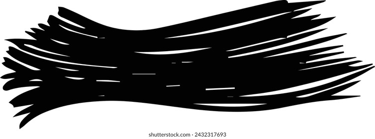 Brush stroke line element, grunge charcoal hand drawn hatches scribble marker art brushes line, 
chalk texture doodle drawing design illustration 
