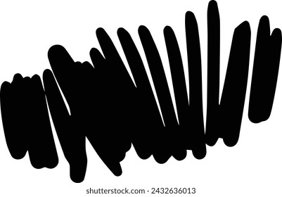 Brush stroke line element, grunge charcoal hand drawn hatches scribble marker art brushes line, 
chalk texture doodle drawing design illustration 