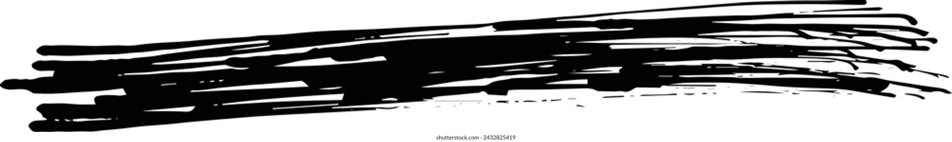 Elemento de línea de pincelada, grunge carbón dibujado a mano rayados rayado marcador arte pinceles línea, 
tiza textura doodle dibujo diseño ilustración 