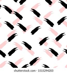 Brush stroke line. Seamless background. Abstract texture drawn. Colorful brush stroke line.