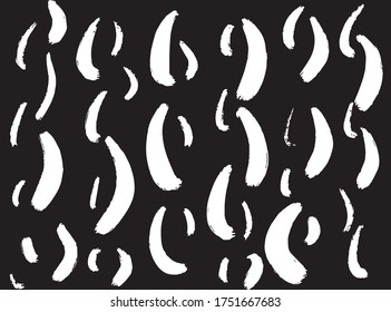 Brush stroke lines background, art background, vector line background, white lines