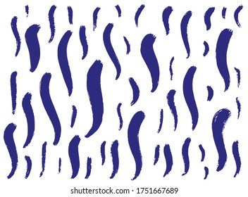 Fondo de líneas de pincel, fondo de arte, fondo de línea vectorial, líneas azules