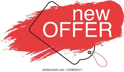  brush stroke new offer banners