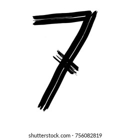 Brush stroke number