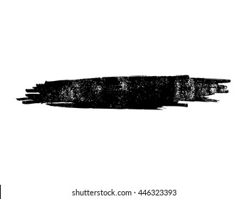 Brush stroke on white background