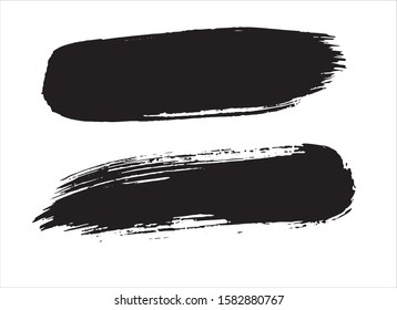 brush stroke paint background ink black drawn vector illustration texture design