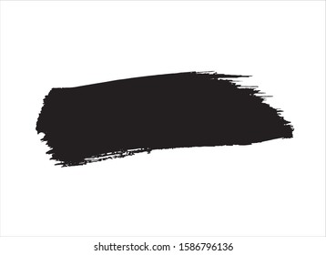 brush stroke paint background ink black drawn vector illustration texture design