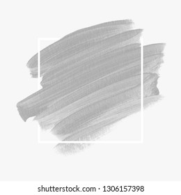 Brush stroke paint background vector. Perfect painted design for logo, sale banner or headline.