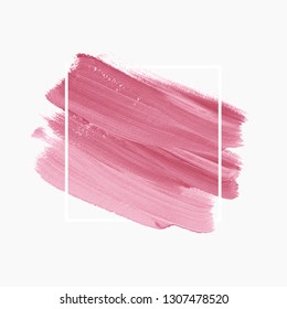 Brush stroke paint background vector. Perfect painted design for logo, sale banner or headline.