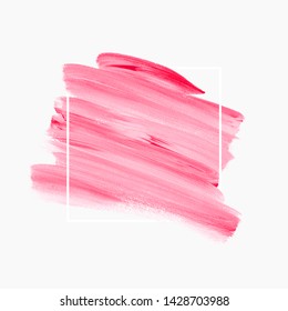 Brush stroke paint background vector. Perfect painted design for logo, sale banner or headline.