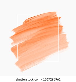 Brush stroke paint background vector. Perfect painted design for logo, sale banner or headline.