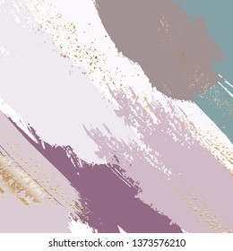 Brush stroke pastel Liquid marble texture. Grunge glitter foil art with golden texture. Applicable for design covers, presentation, invitation, flyers, annual reports, posters and business card.