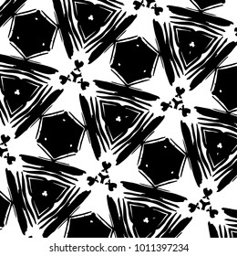 Brush stroke pattern. Background. Kaleidoscope.