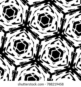 Brush stroke pattern. Background. Kaleidoscope.