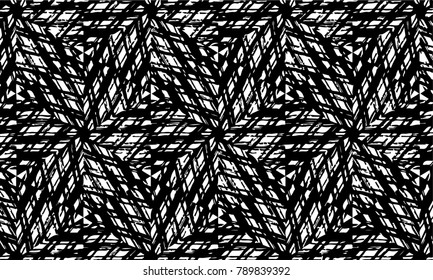 Brush stroke pattern. Background. Kaleidoscope.