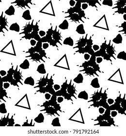 Brush stroke pattern. Background. Kaleidoscope.