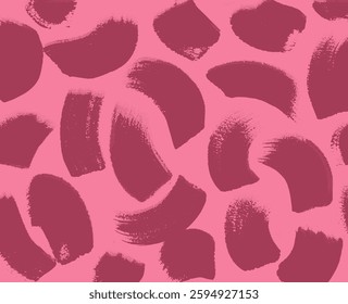 Brush stroke pattern. Painted ornament with dirty texture and paint strokes. Abstract background with geometric shapes. Design element for print. Hand drawn grunge style vector illustration