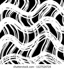 Brush stroke pattern. Vector. Grunge check.