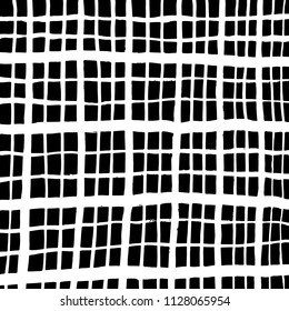Brush stroke pattern. Vector. Grunge check.