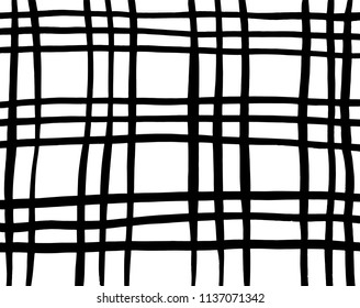 Brush stroke pattern. Vector. Grunge check.