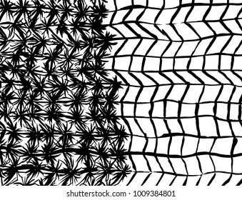 Brush stroke pattern. Watercolor.