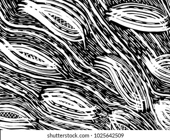 Brush stroke pattern. Watercolor.