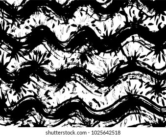 Brush stroke pattern. Watercolor.