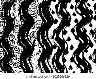 Brush stroke pattern. Watercolor.