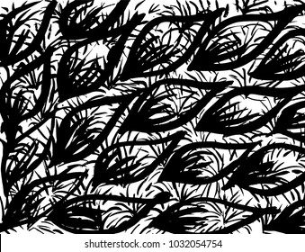 Brush stroke pattern. Watercolor.