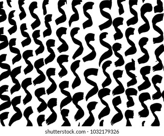 Brush stroke pattern. Watercolor.