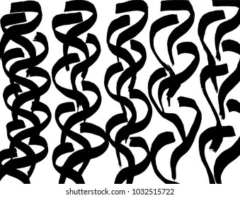 Brush stroke pattern. Watercolor.
