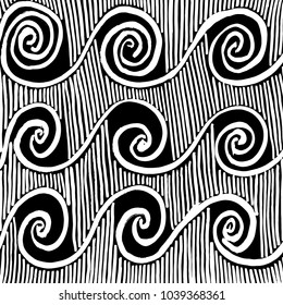 Brush stroke pattern. Watercolor.