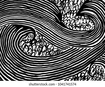 Brush stroke pattern. Watercolor.