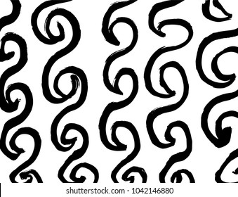 Brush stroke pattern. Watercolor.