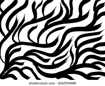 Brush stroke pattern. Watercolor.