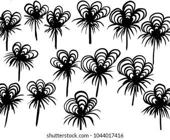 Brush stroke pattern. Watercolor.