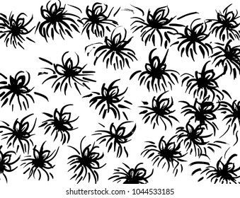 Brush stroke pattern. Watercolor.