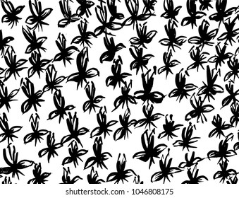 Brush stroke pattern. Watercolor.