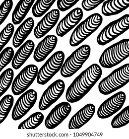 Brush stroke pattern. Watercolor.