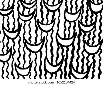 Brush stroke pattern. Watercolor.