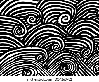 Brush stroke pattern. Watercolor.