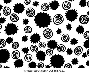 Brush stroke pattern. Watercolor.