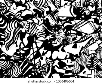 Brush stroke pattern. Watercolor.