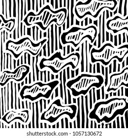 Brush stroke pattern. Watercolor.