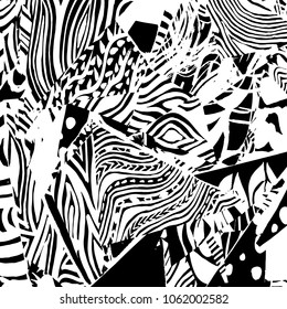 Brush stroke pattern. Watercolor.