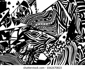 Brush stroke pattern. Watercolor.