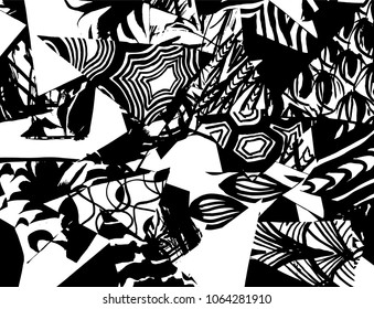 Brush stroke pattern. Watercolor.
