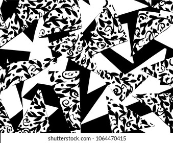 Brush stroke pattern. Watercolor.