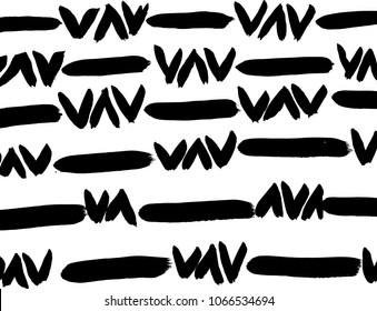 Brush stroke pattern. Watercolor.